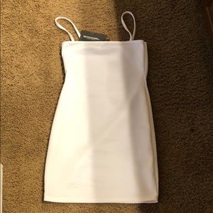BRAND NEW prettylittlething white dress